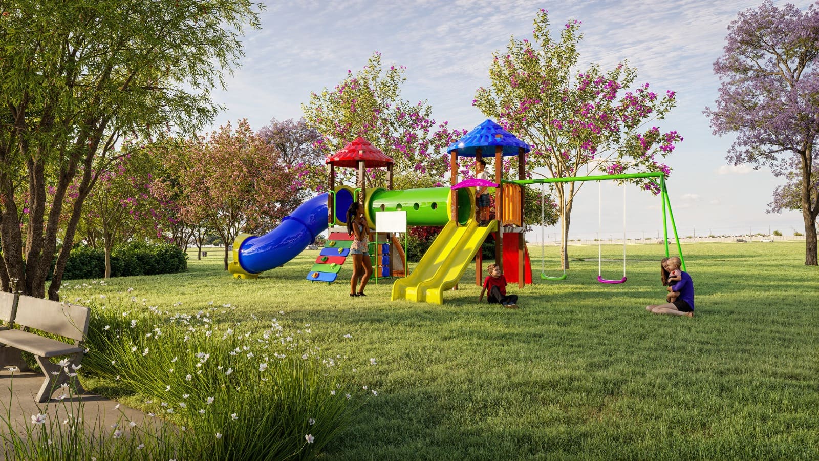 Playground infantil do entorno